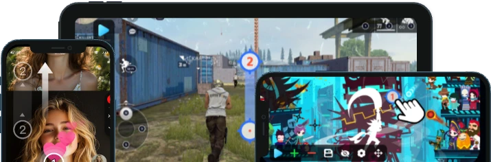 OC Auto Clicker - Android interface overview with tap automation features